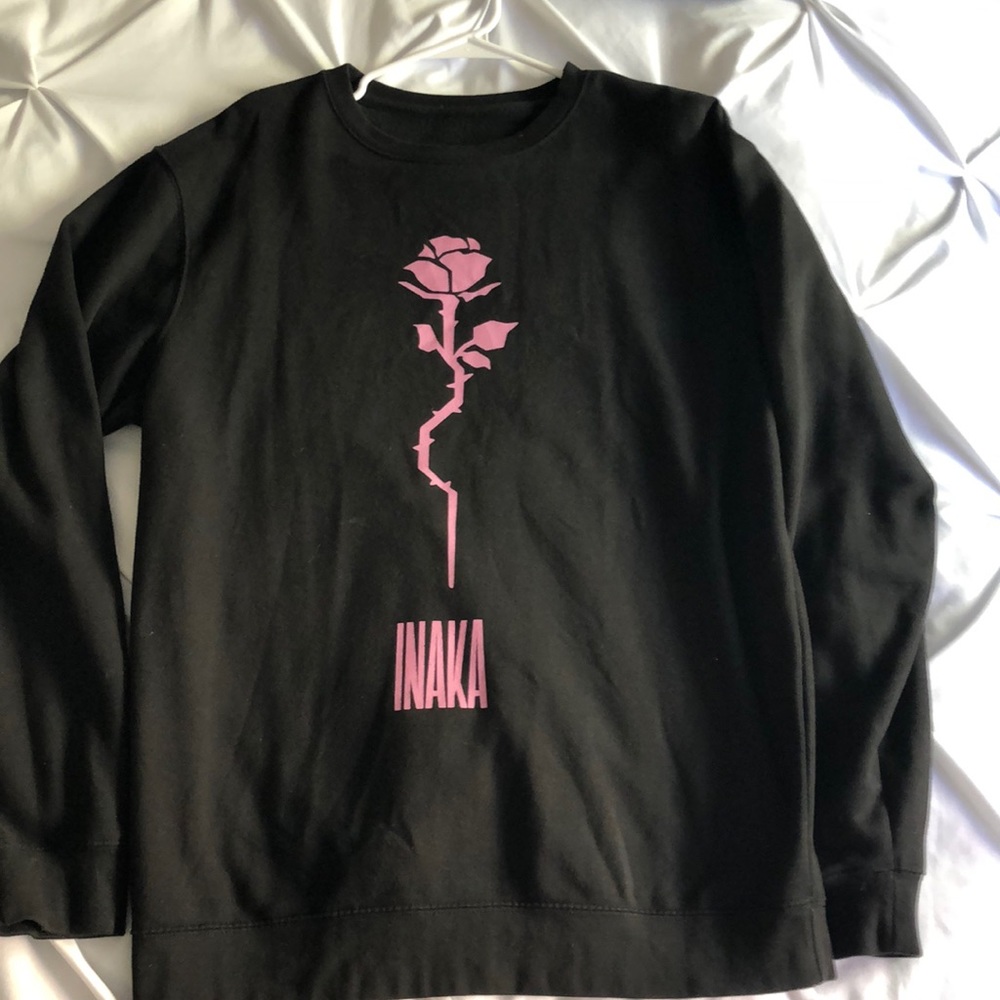 Inaka Crew Sweatshirt Black - Large